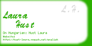 laura hust business card